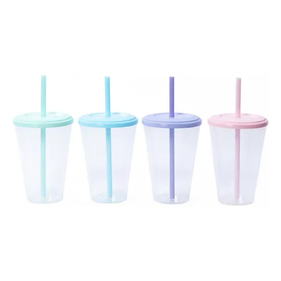 50 Vasos Transparente Conico Con Tapa Sorbete 420cc