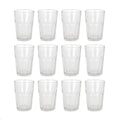 Vaso Durax Bristol Facetado 400 Ml Vidrio Set Durax X24 Color Transparente