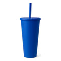 Vaso Eco Xl 750ml Liso C/tapa Y Sorbete Pack 5